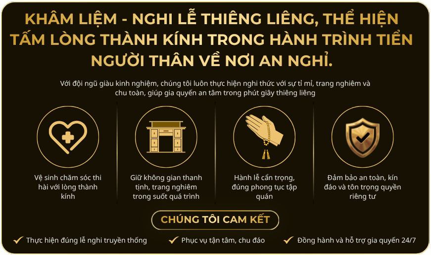 Dịch vụ tang lễ trọn gói chuyên nghiệp tại TP. Đà Nẵng. Hỗ trợ 24/7, tổ chức trang nghiêm, chi phí minh bạch.